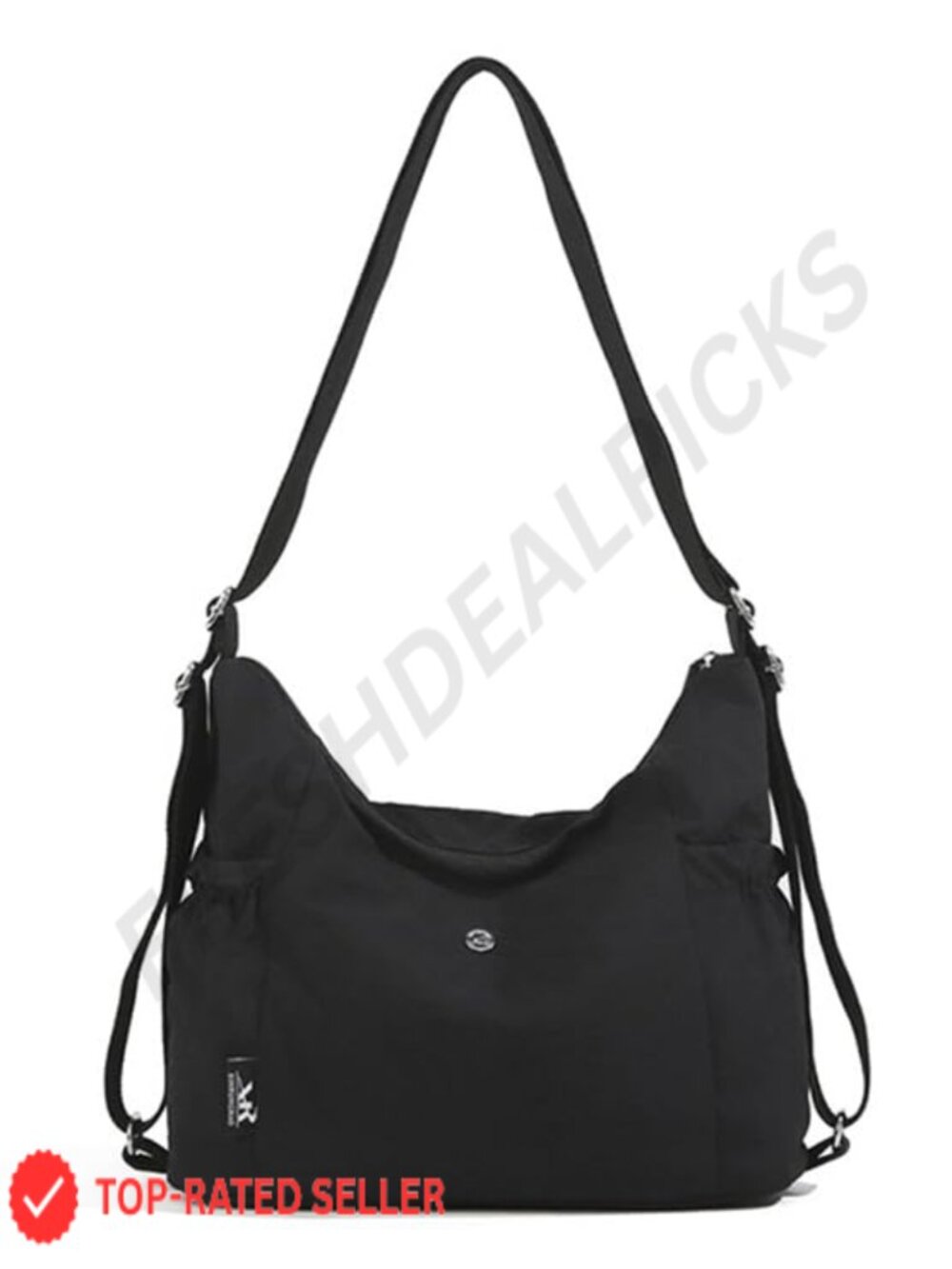 Convertible Backpack Tote Purse for Women with Adjustable Straps Nylon